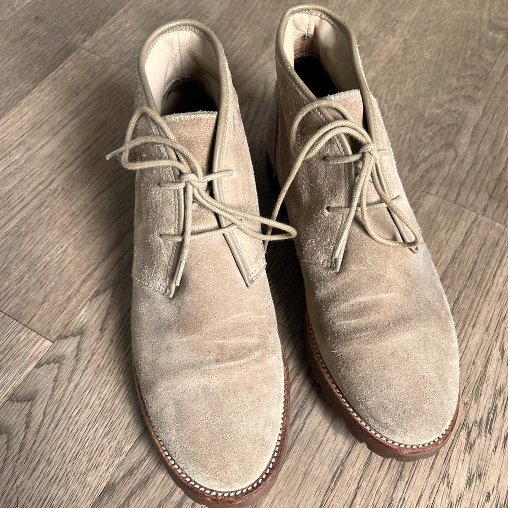 Tan Suede Leather Tory Burch Boots